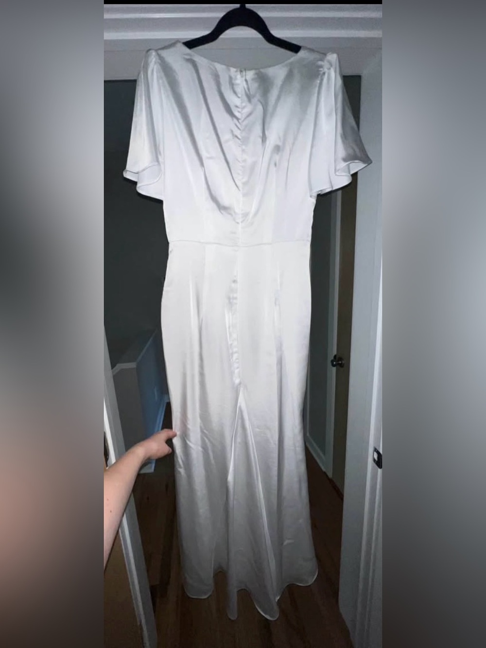 Lulu’s White Ruffle High-Low Dress - Picture 3 of 4